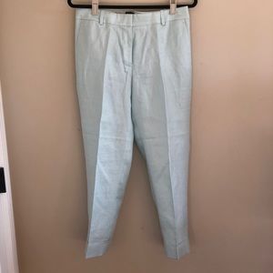 J Crew seafoam green linen ankle pants. NWT Sz 8